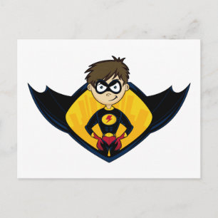Superhero Boy Postcard