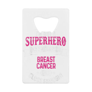 Superhero Breast Cancer Awareness Supporter Ribbon