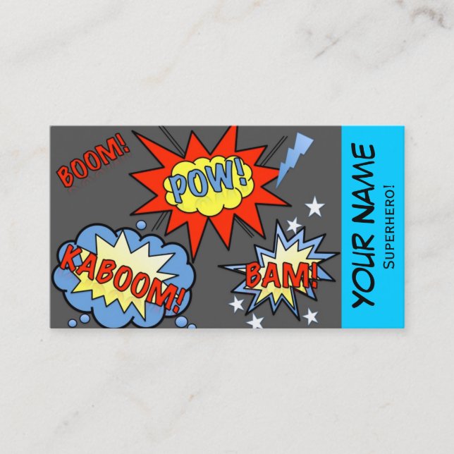 Superhero Business Card 2 (Front)