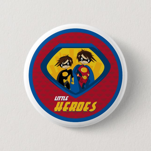 Superhero  Button Badge (Front)