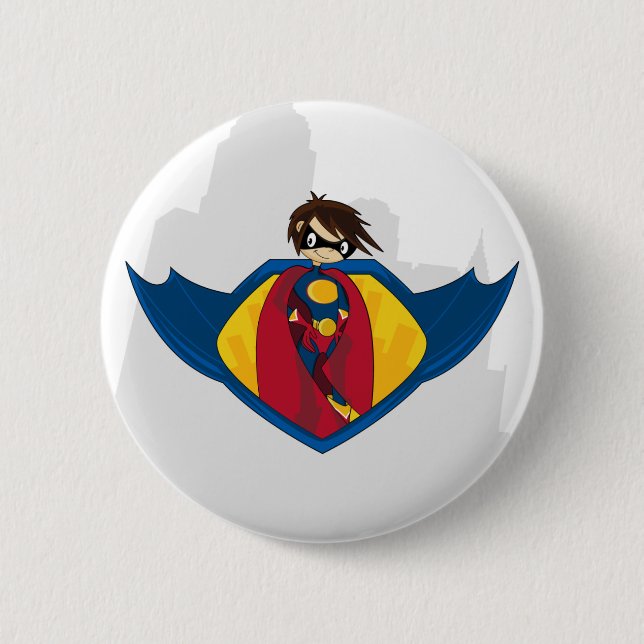 Superhero Button Badge (Front)
