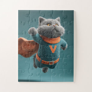 Superhero Cat Jigsaw Puzzle