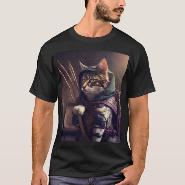 Superhero Cat T-Shirt (Front)