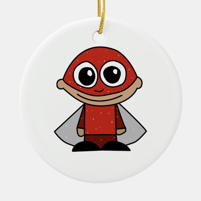 Superhero Ceramic Tree Decoration (Front)