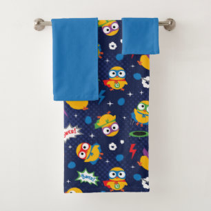 Superhero Chicken Bath Towel Set