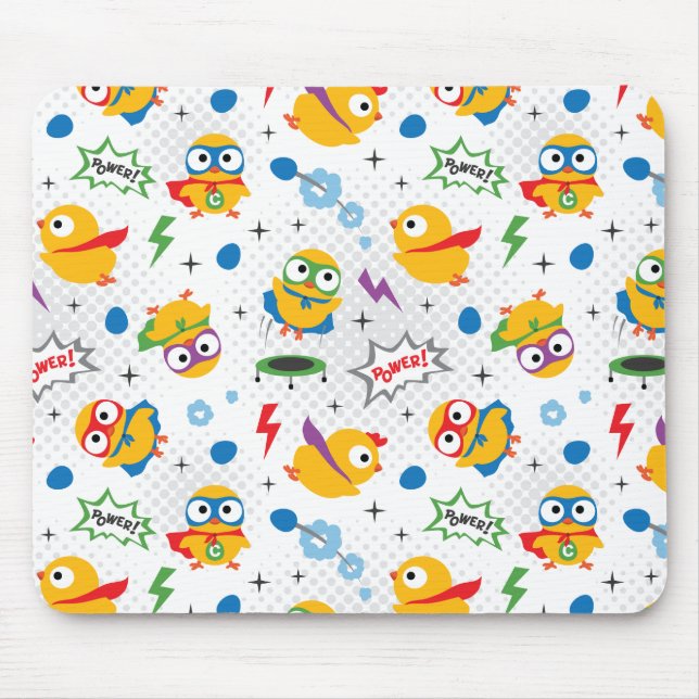 Superhero Chicken Mouse Mat (Front)