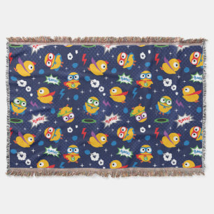 Superhero Chicken Throw Blanket