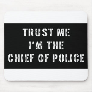 Superhero Chief of Police Mouse Mat