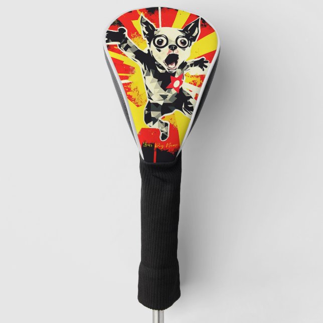 Superhero Chihuahua Dog 01 - Ignacio judge Golf Head Cover (Front)