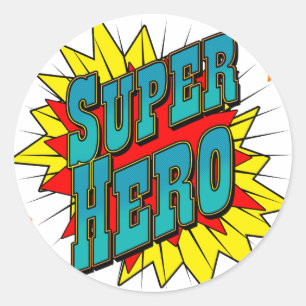 SuperHero Classic Round Sticker