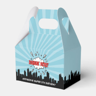 Superhero Comic Birthday Party Favour Box