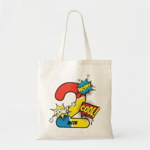Superhero Comic Book 2nd Birthday Tote Bag