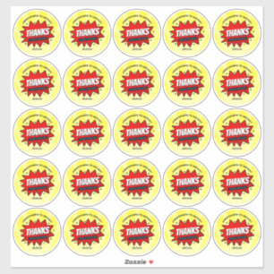 Superhero Comic Book Any Age Birthday 2.5" Round