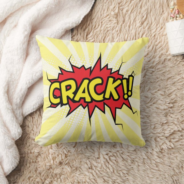 Superhero Comic Book Crack Cartoon Cushion (Blanket)