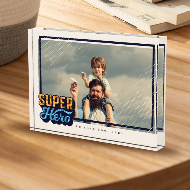 Superhero Comic Book Photo Gift For Dad Keepsake (Creator Uploaded)