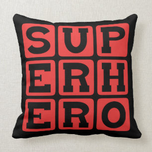 Superhero, Comic Book Protagonist Cushion