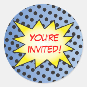 Superhero Comic Book Stickers