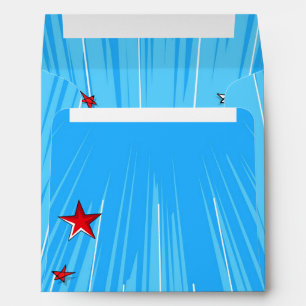 Superhero Comic Book Style Adoption Party Supplies Envelopes