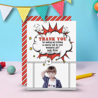 Superhero Comic Speech Bubble Boy Birthday 