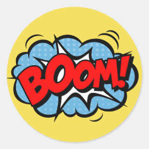 Superhero Comic Stickers