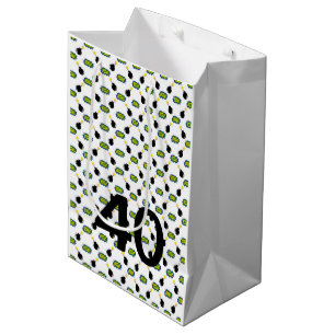 Superhero Comics 40th Birthday Retro Colourful Fun Medium Gift Bag