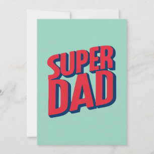 Superhero Dad Holiday Card