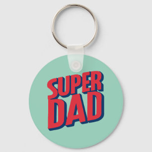 Superhero Dad Key Ring