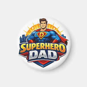 Superhero Dad Magnet