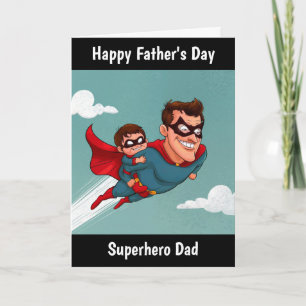 Superhero Dad Personalised Father's Day Card