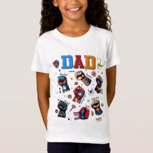 Superhero Dad Power Fists T-Shirt