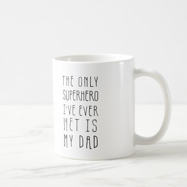 Superhero Dads Birthday Mug | Fathers Day Mug (Right)