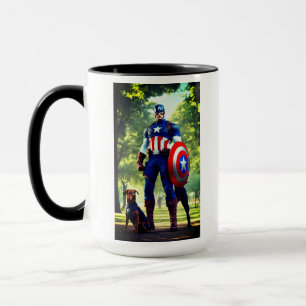 Superhero design on cup