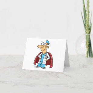 Superhero Doctor Thank You Card