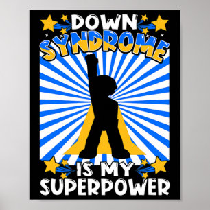 Superhero Down Syndrome Awareness Chromosome Super Poster