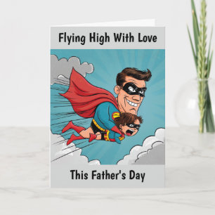 Superhero Father Personalised Father's Day Card