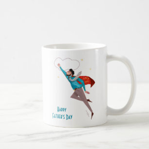 Superhero fathers day coffee mug