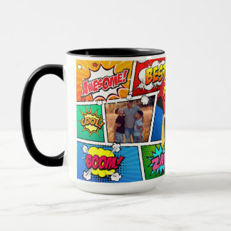 Superhero Father's Day Comic Book Papa Mug