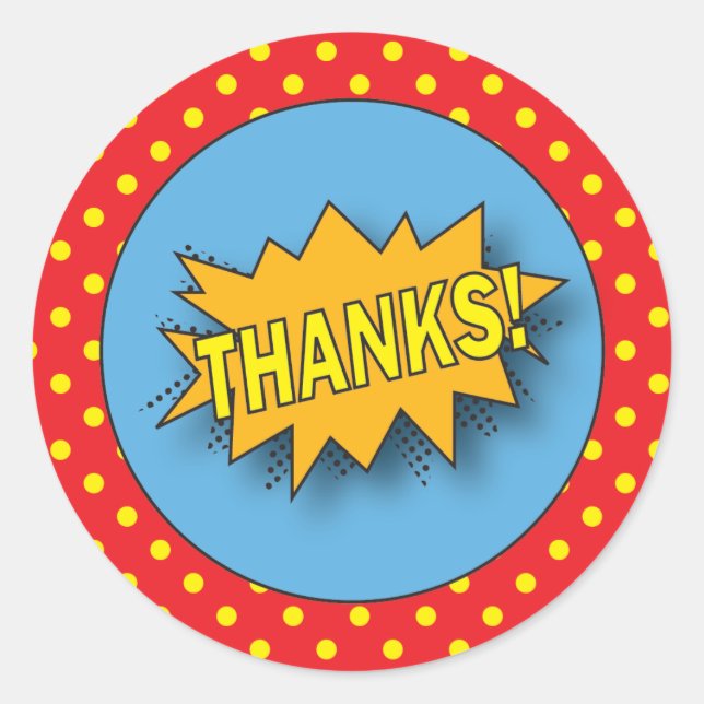 Superhero |  Favour Sticker (Front)