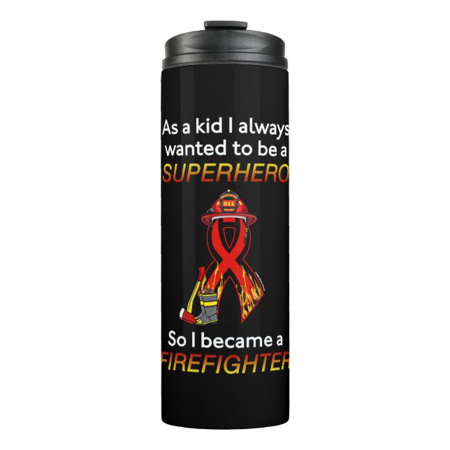 SUPERHERO...Firefighter Thermal Tumbler (Front)