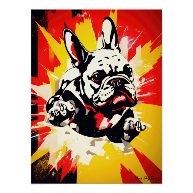 Superhero French Bulldog 01 - Ignacio judge Poster (Front)