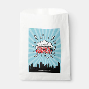 Superhero Friend Comic Valentine Favour Bag