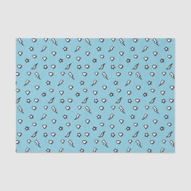 Superhero Friend Comic Valentine Tissue Paper (Front)