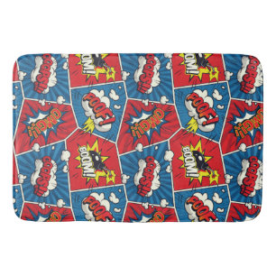 Superhero/Gamer Comic book design bath mat