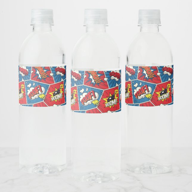 Superhero/Gamer Party Water Bottle Lable Water Bottle Label (Bottles)