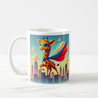Superhero Giraffe Customisable Coffee Mug