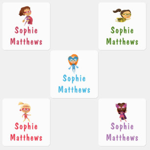 Superhero Girl Custom Personalised Name Clothing