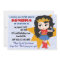 Superhero Girl Invitation