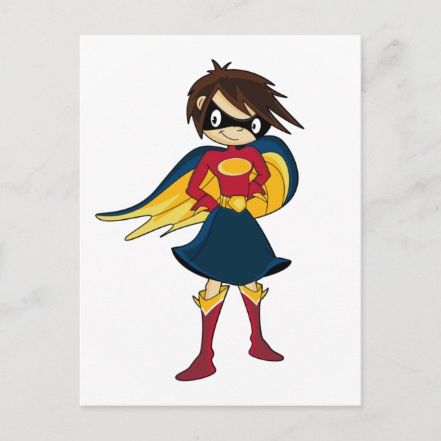 Superhero Girl Postcard (Front)