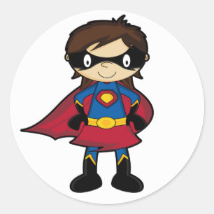 Superhero Girl Sticker