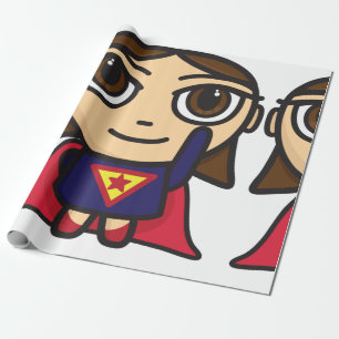 Superhero Girl Wrapping Paper